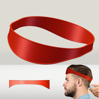 Coiffure Bandeau - HaircutsHeadband™ - Rouge