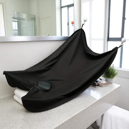 Bavoir à Barbe - GroomingWallCape™ - Noir