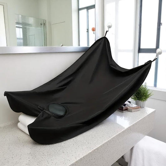 Bavoir à Barbe - GroomingWallCape™ - Noir