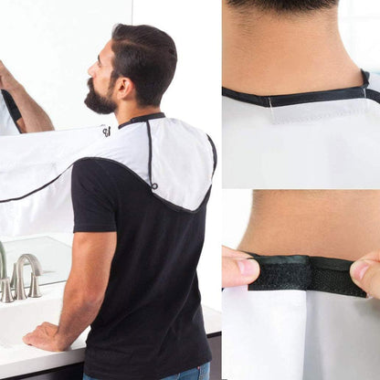 Bavoir à Barbe - GroomingWallCape™ - Blanc