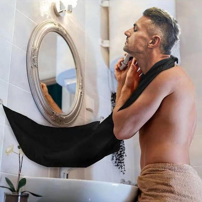 Bavoir à Barbe - GroomingWallCape™ - Noir